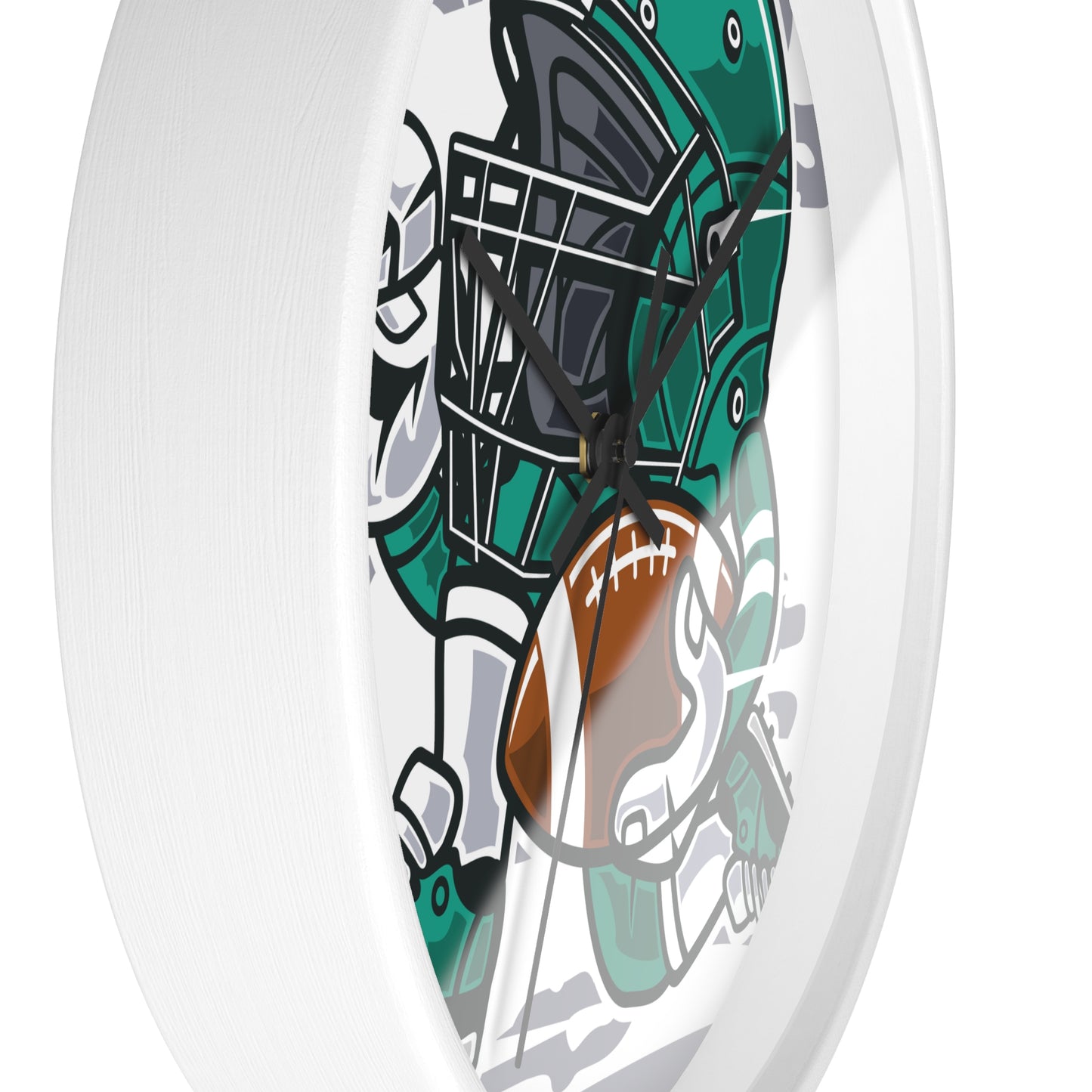 Custom Football Design Wall Clock