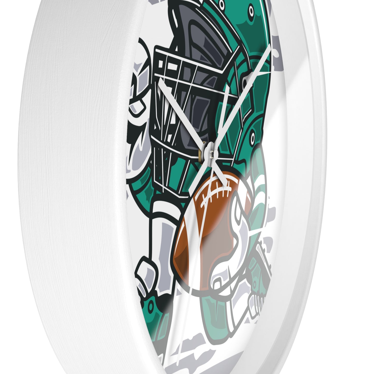 Custom Football Design Wall Clock