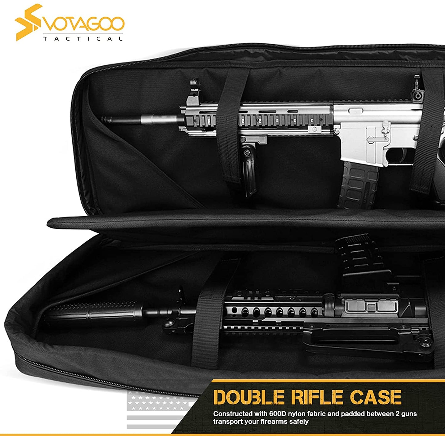 VOTAGOO Double Rifle Case Gun Bag, Safely Long-Barrel Firearm Transportation - Bargains4PenniesVOTAGOO Double Rifle Case Gun Bag, Safely Long-Barrel Firearm TransportationBargains4Pennies
