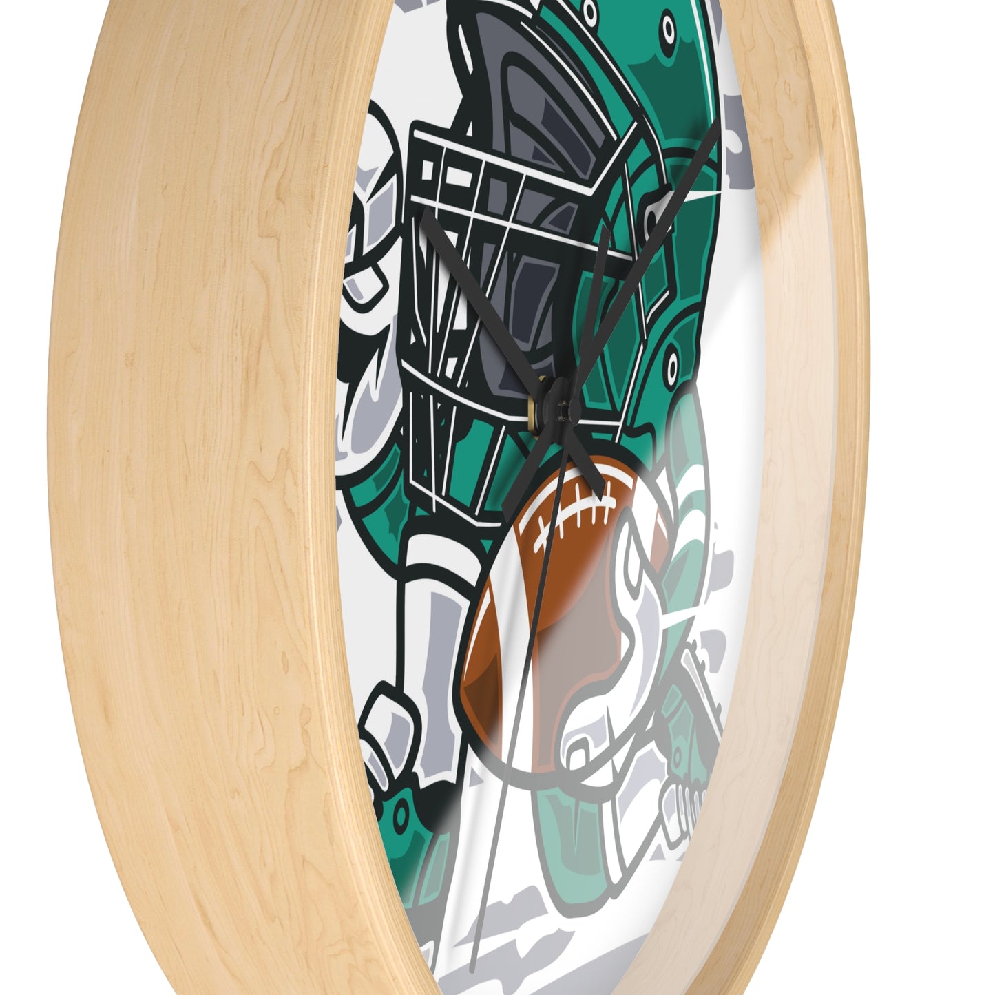 Custom Football Design Wall Clock