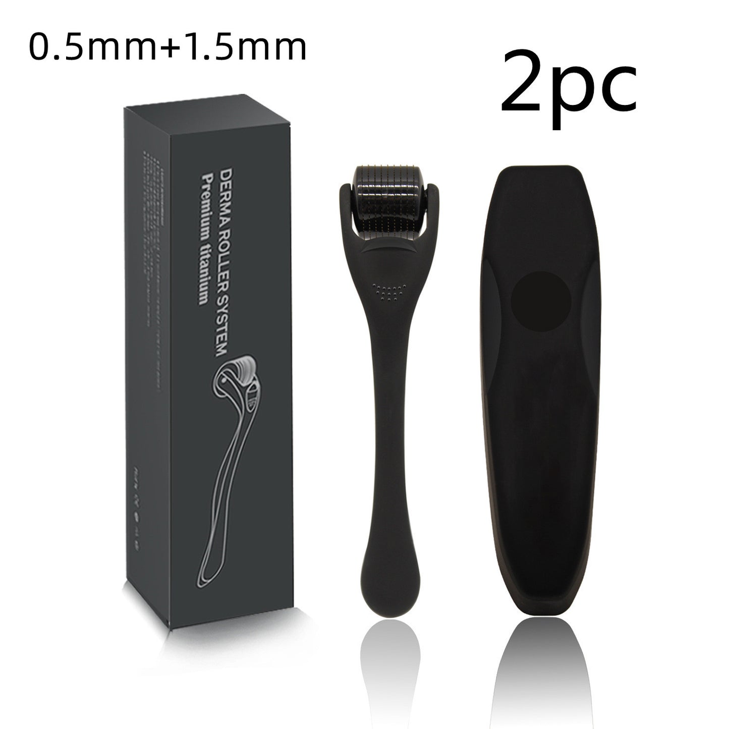 Beard Roller Microneedle Frosted Black Titanium Alloy Needle - Bargains4PenniesBeard Roller Microneedle Frosted Black Titanium Alloy NeedleBargains4Pennies