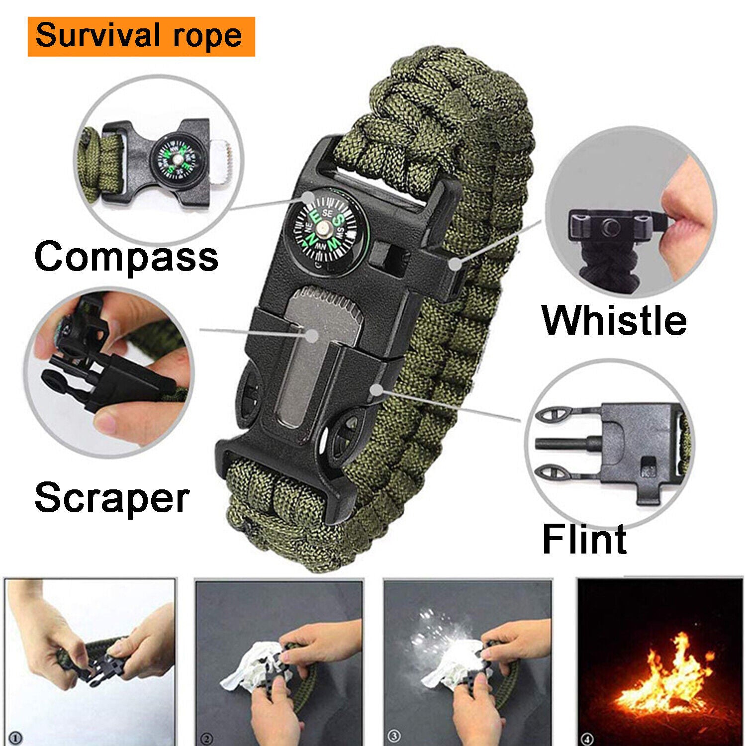 Outdoor Emergency Survival Gear Kit - Bargains4PenniesOutdoor Emergency Survival Gear KitBargains4Pennies