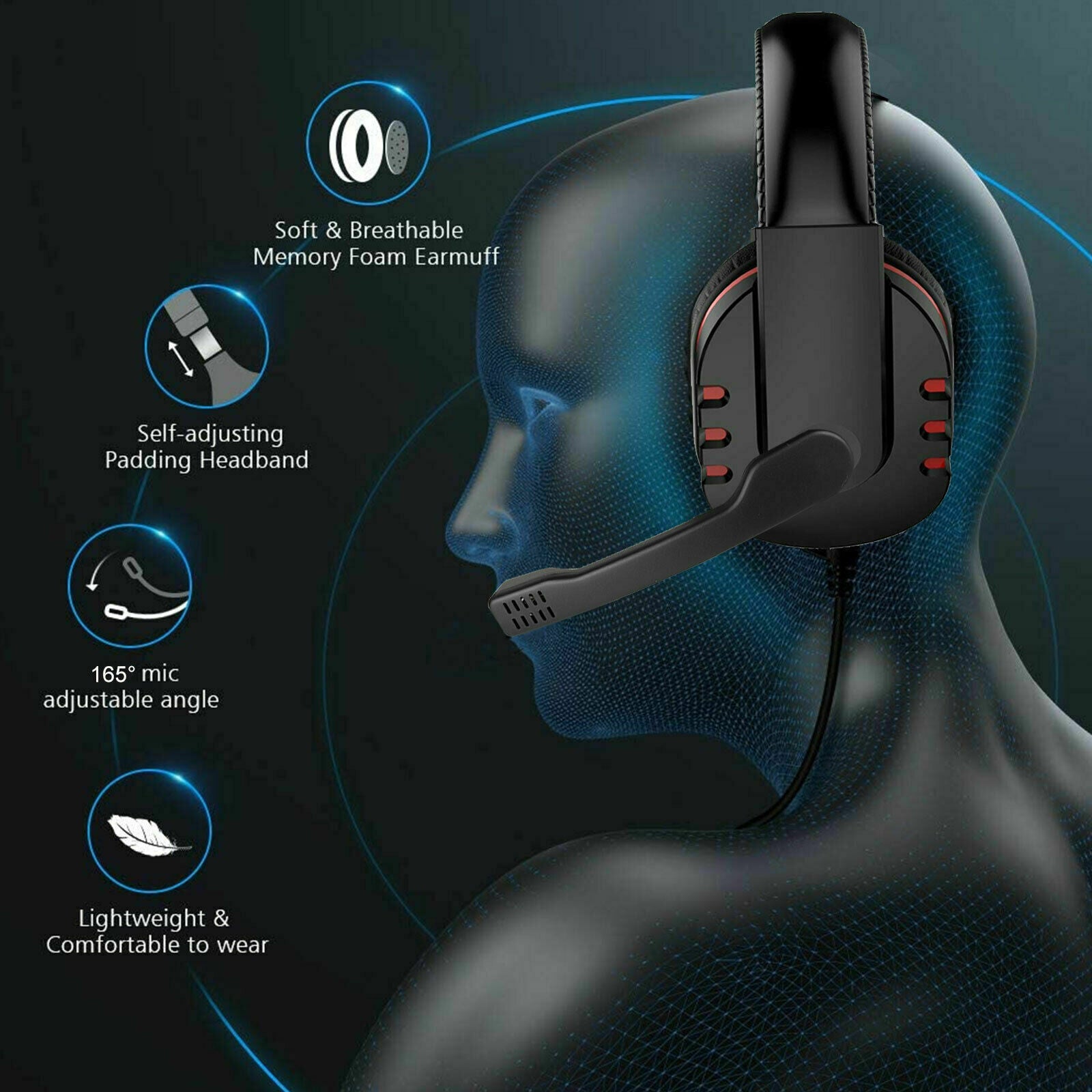 Headphones Pro Gamer Headset for PS4 PlayStation 4 - Bargains4PenniesHeadphones Pro Gamer Headset for PS4 PlayStation 4Bargains4Pennies