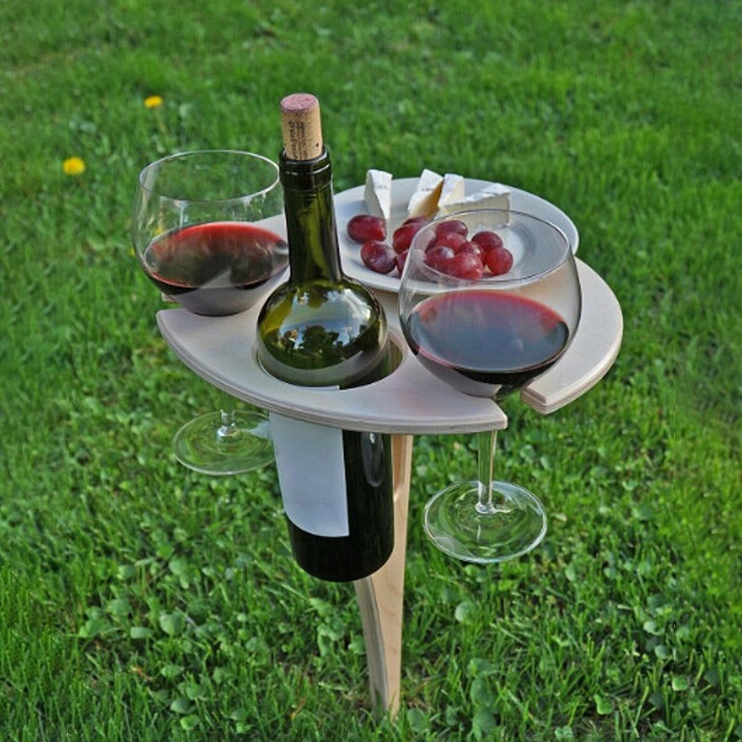 Foldable Mini Round Wine Table Easy to Carry