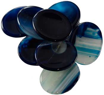 Worry Stone Blue Onyx