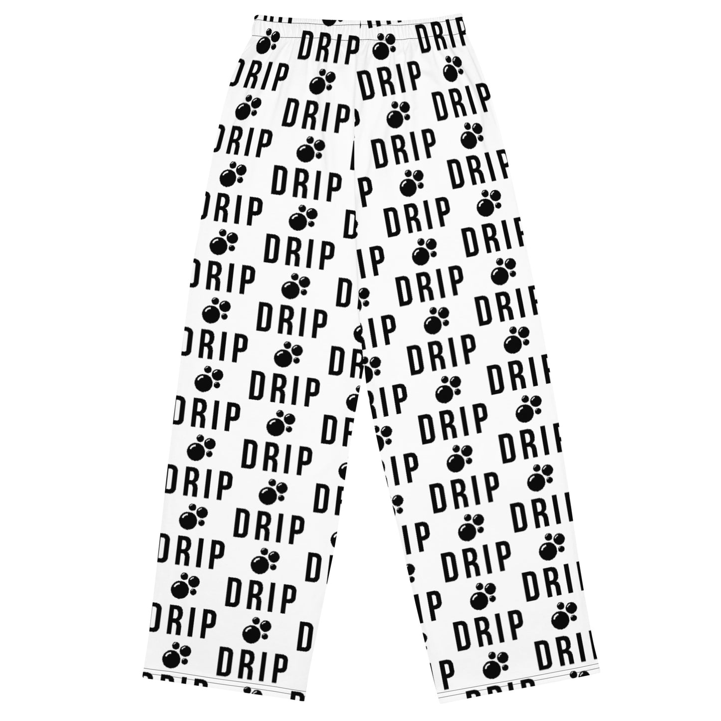 Unisex, all-over print wide-leg pants