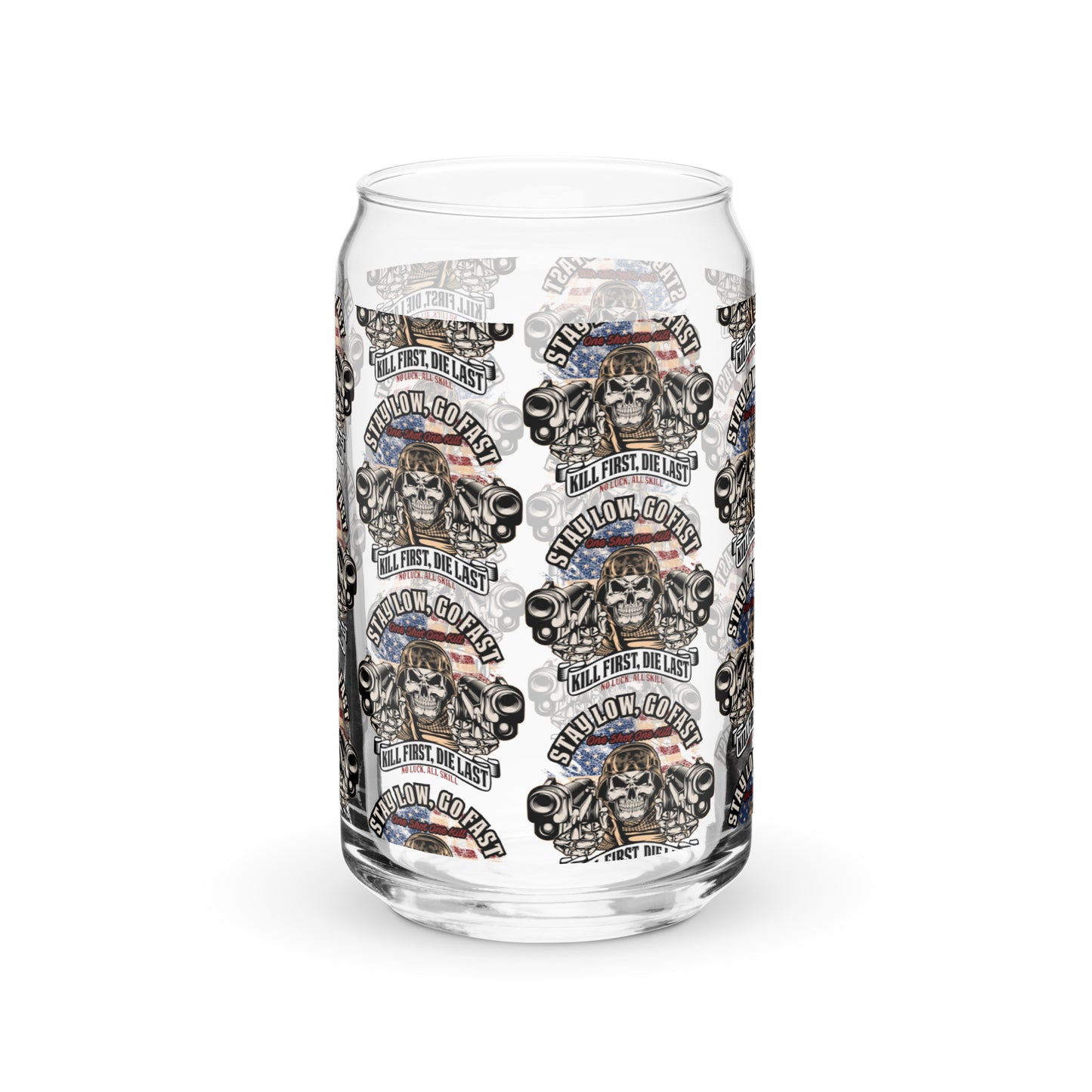 Custom Designed Can-shaped glass