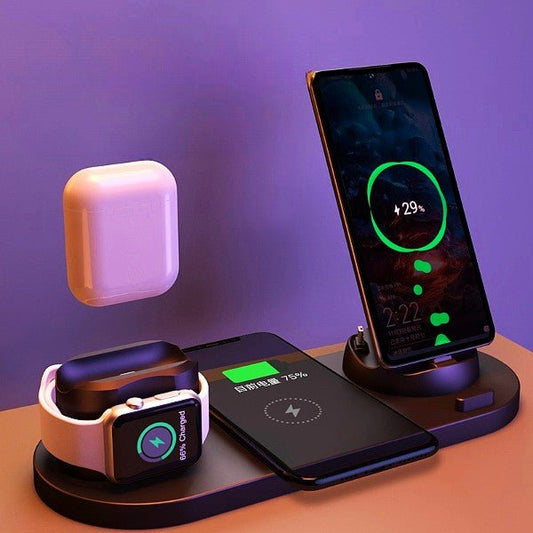 Wireless Charger for Fast Charging Pad 6 In 1 Charging Dock Station - Bargains4PenniesWireless Charger for Fast Charging Pad 6 In 1 Charging Dock StationBargains4Pennies