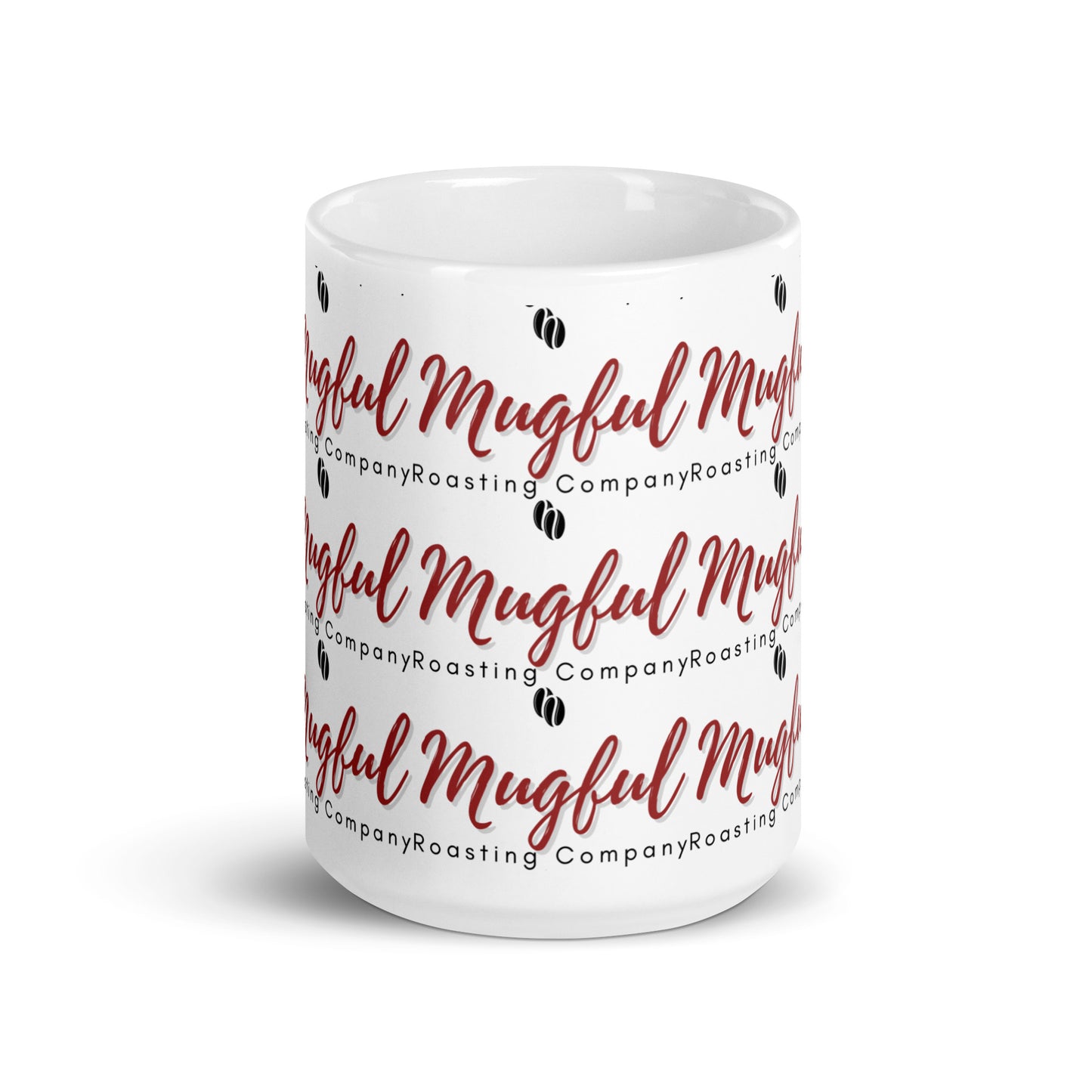 White glossy mug