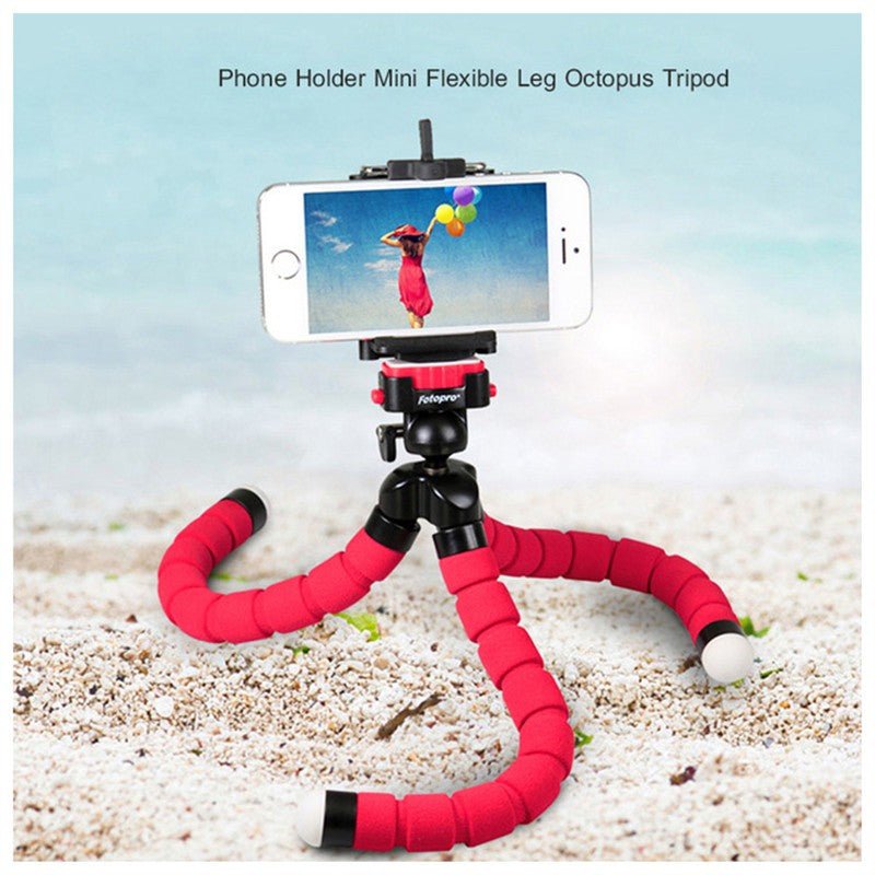 Mini Flexible Sponge Octopus Smartphone Tripod - Bargains4PenniesMini Flexible Sponge Octopus Smartphone TripodBargains4Pennies