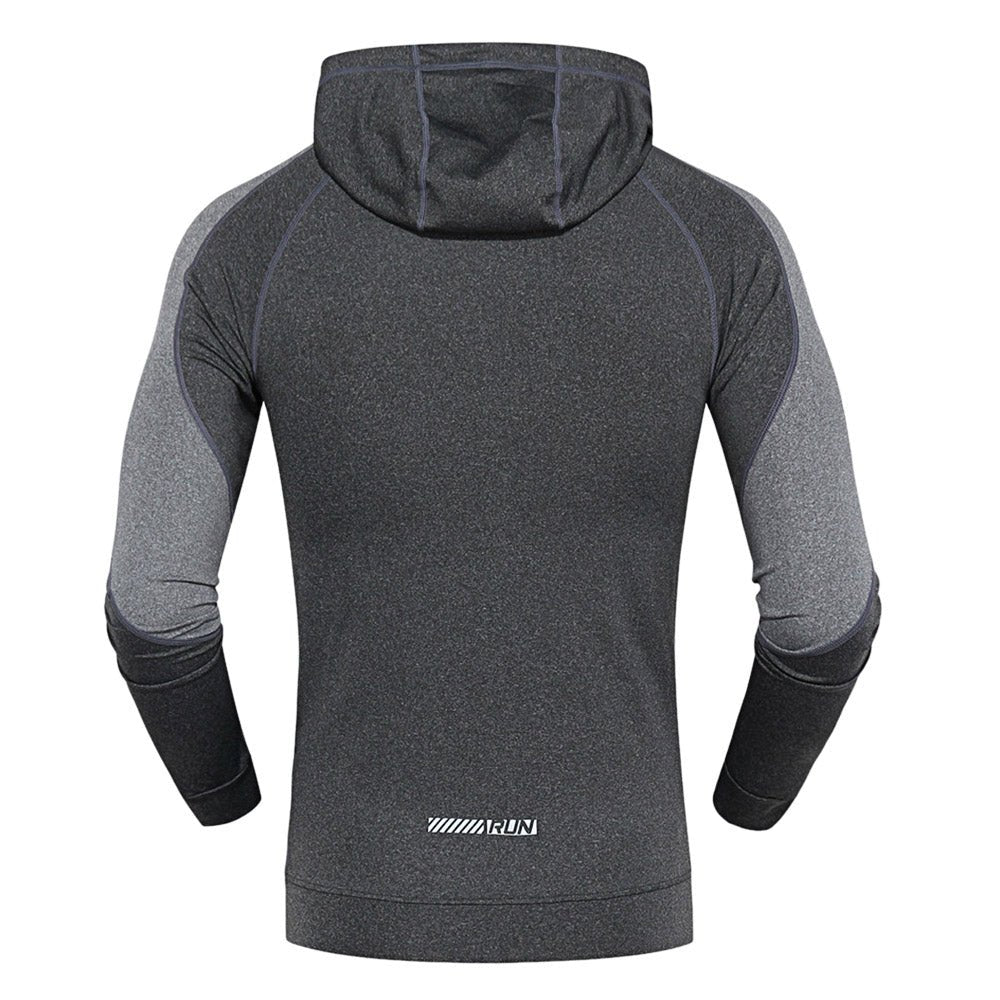 Hooded Long Sleeve Quick-dry Men Close-fitting Hoodie - Bargains4PenniesHooded Long Sleeve Quick-dry Men Close-fitting HoodieBargains4Pennies