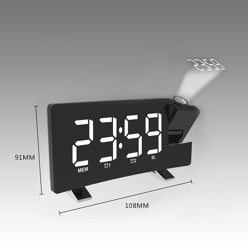 Projector FM Radio LED Display Alarm Clock- Battery Operated - Bargains4PenniesProjector FM Radio LED Display Alarm Clock- Battery OperatedBargains4Pennies