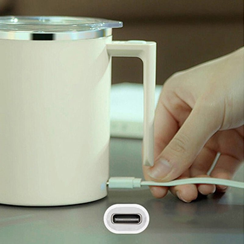 Double Layer Automatic Magnetic Self Stirring Mug- USB Rechargeable - Bargains4PenniesDouble Layer Automatic Magnetic Self Stirring Mug- USB RechargeableBargains4Pennies