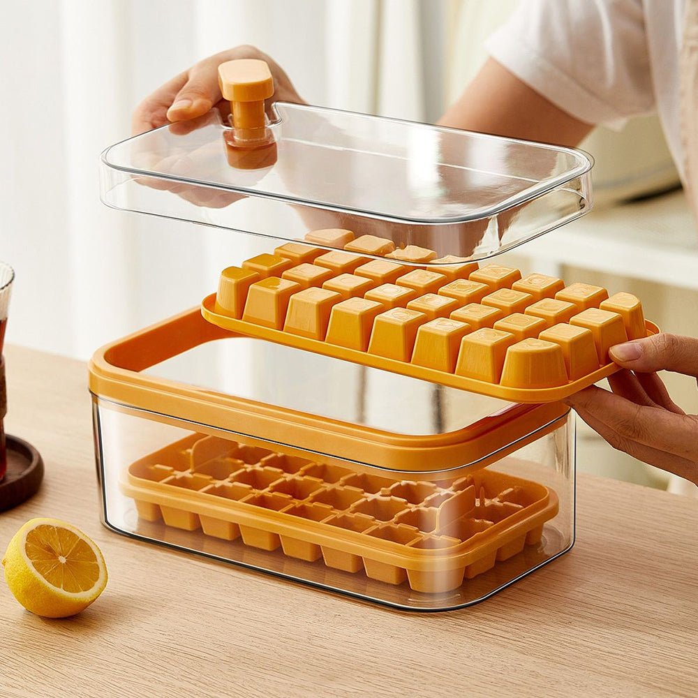 2 Layers One-Button Easy Release 64 pcs Ice Cube Tray - Bargains4Pennies2 Layers One-Button Easy Release 64 pcs Ice Cube TrayBargains4Pennies