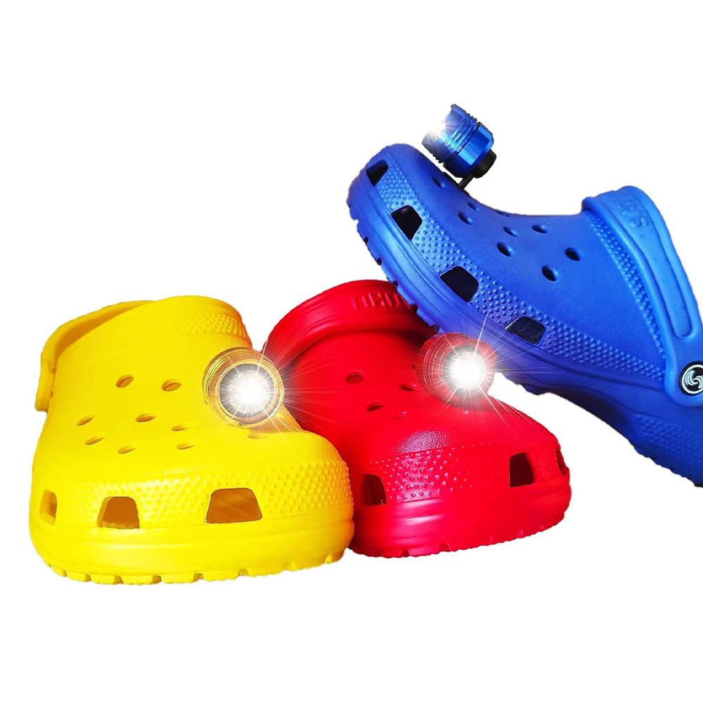 2Pc LED Shoe Headlights for Crocs Decorative Footlights Battery-Powered - Bargains4Pennies2Pc LED Shoe Headlights for Crocs Decorative Footlights Battery-PoweredBargains4Pennies