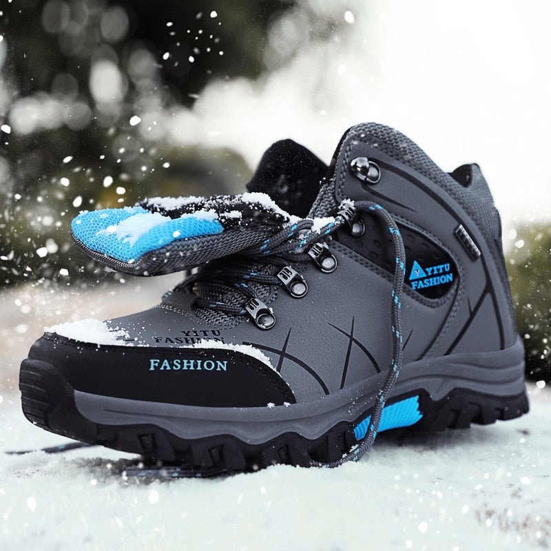 Waterproof Leather Men's Hiking Boots Warm Winter Boots - Bargains4PenniesWaterproof Leather Men's Hiking Boots Warm Winter BootsBargains4Pennies