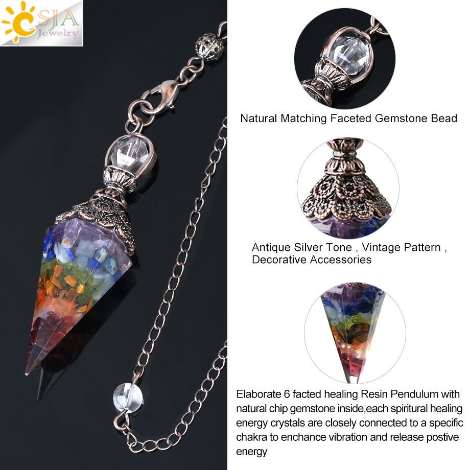 Chakra Healing Pendulum Crystals - Bargains4PenniesChakra Healing Pendulum CrystalsBargains4Pennies