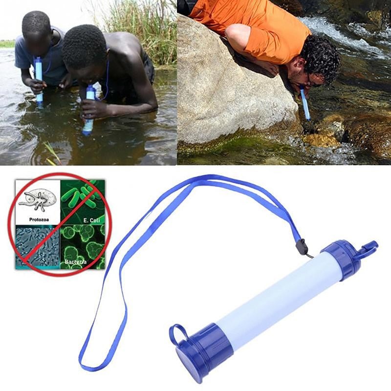 Portable Purifier Straw Water Filter Survival Kit Emergency Gear - Bargains4PenniesPortable Purifier Straw Water Filter Survival Kit Emergency GearBargains4Pennies