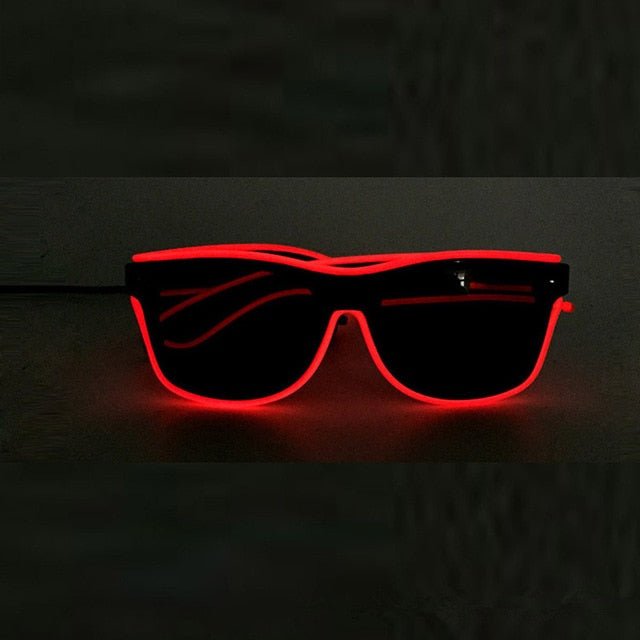 Voice control EL Wire LED Light Festival Party Glow Sunglasses - Bargains4PenniesVoice control EL Wire LED Light Festival Party Glow SunglassesBargains4Pennies