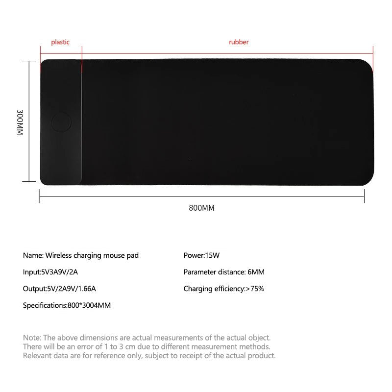 15W wireless charging mouse pad extra-large fast charging - Bargains4Pennies15W wireless charging mouse pad extra-large fast chargingBargains4Pennies