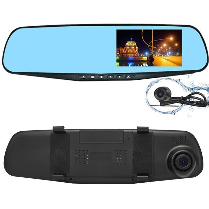 ANLUD Car Camera DVR Dual Lens Dash Cam Rear View Mirror - Bargains4PenniesANLUD Car Camera DVR Dual Lens Dash Cam Rear View MirrorBargains4Pennies