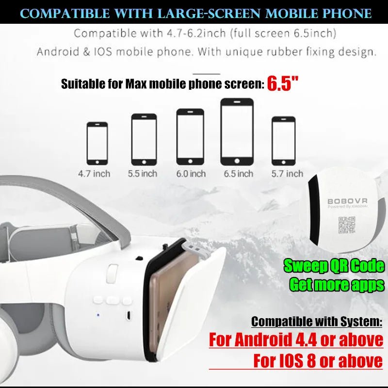 BOBO VR Z6 Bluetooth 3D Glasses Virtual Reality Box Google Cardboard Stereo Mic Headset Helmet - Bargains4PenniesBOBO VR Z6 Bluetooth 3D Glasses Virtual Reality Box Google Cardboard Stereo Mic Headset HelmetBargains4Pennies