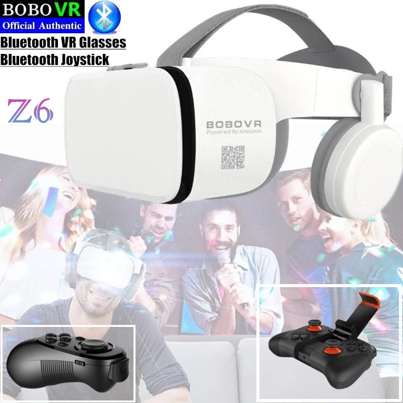 BOBO VR Z6 Bluetooth 3D Glasses Virtual Reality Box Google Cardboard Stereo Mic Headset Helmet - Bargains4PenniesBOBO VR Z6 Bluetooth 3D Glasses Virtual Reality Box Google Cardboard Stereo Mic Headset HelmetBargains4Pennies