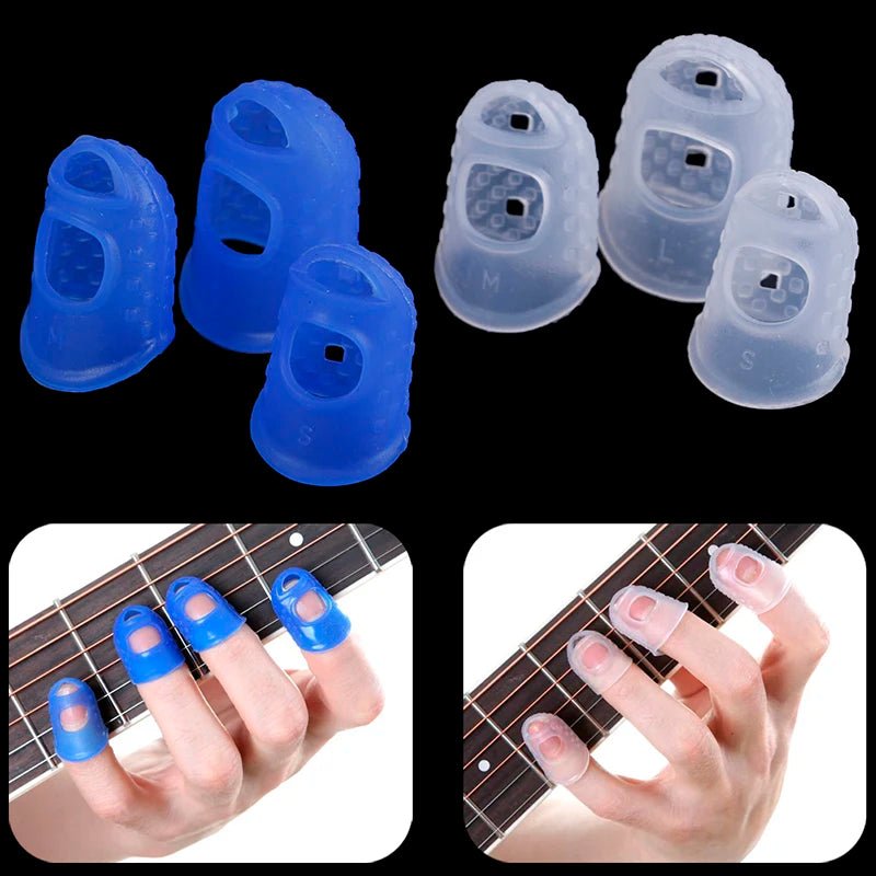 4Pcs/Set Silicone Finger Guards Guitar Fingertip Protectors - Bargains4Pennies4Pcs/Set Silicone Finger Guards Guitar Fingertip ProtectorsBargains4Pennies