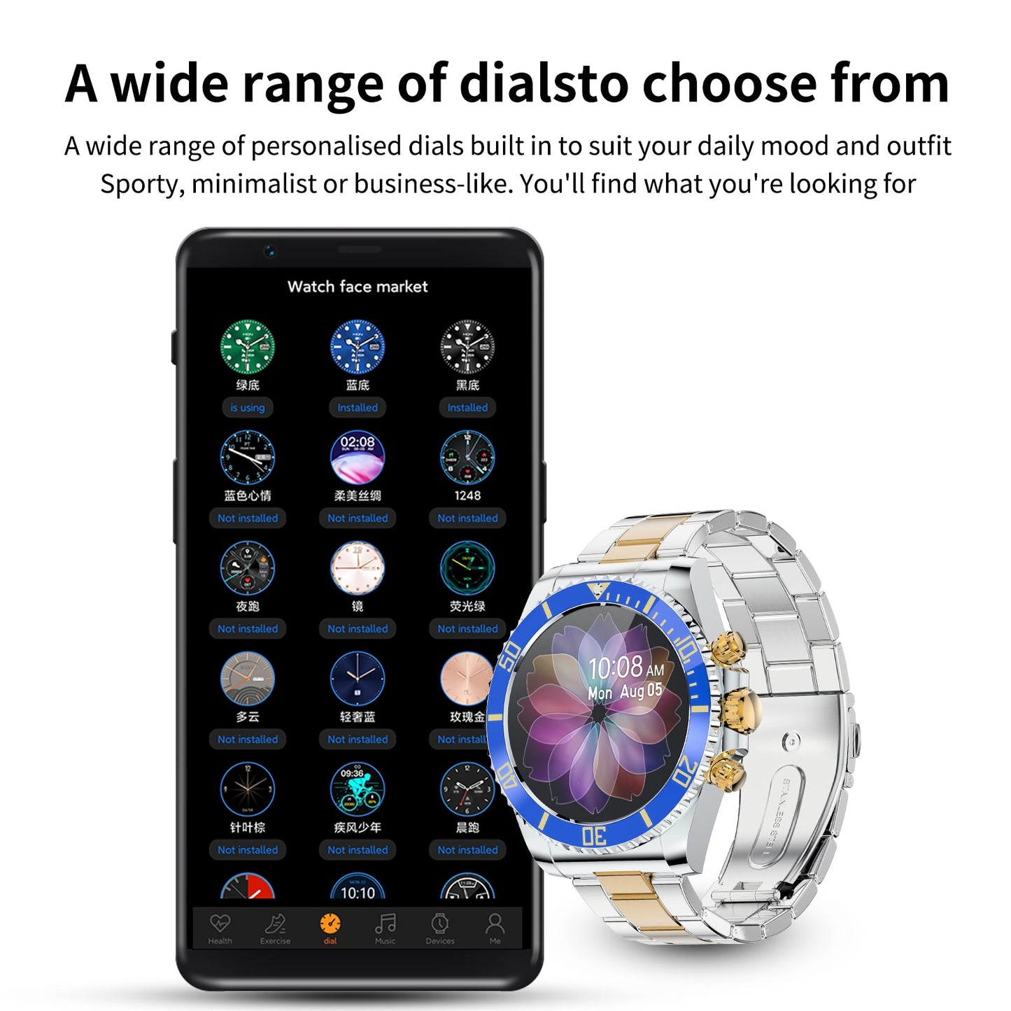 Men's Smart Watch Bluetooth Call Message Display - Bargains4Pennies